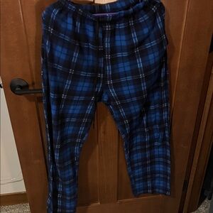 Amazon Men's Blue Plaid Pants